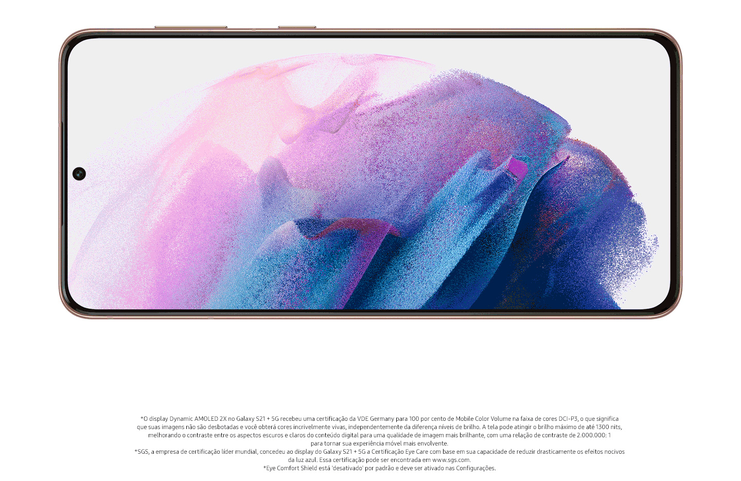 Smartphone Samsung Galaxy S21 5G 128GB 8GB RAM Tela de 6,2 Câmera Tripla Traseira 12MP + 64MP + 12MP Frontal de 10MP Bateria de 4000mAh Cinza